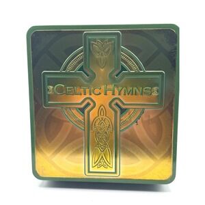 Madacy Celtic Hymns 3-CD Set Metal Tin Collector's Edition Green Gold Religious